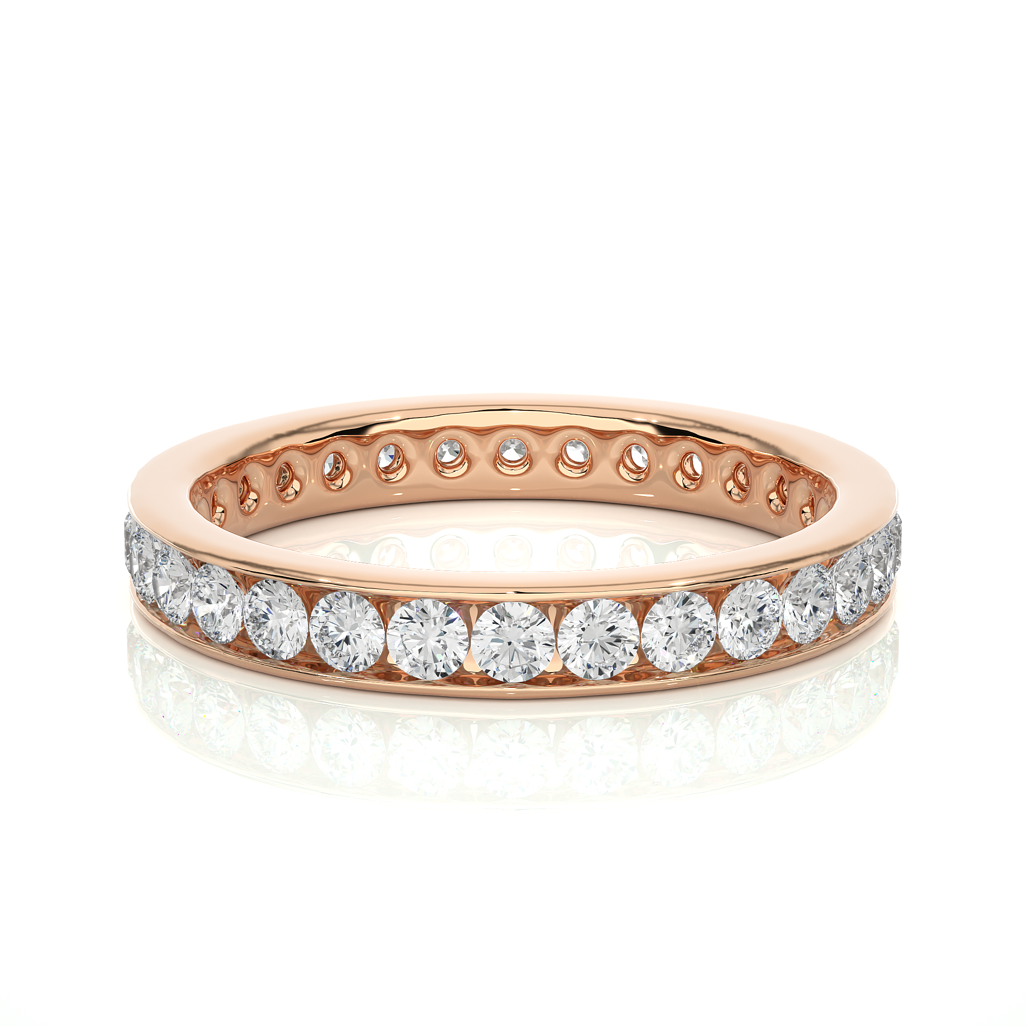1.04 Carat H Color VS1 Clarity Diamond Studded Natural Diamond Ring.